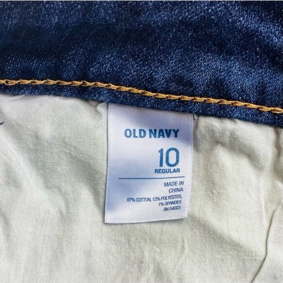 Old Navy Women's Regular Fit Flare Blue Jeans Cotton Blend Size 10 - Picture 5 of 6